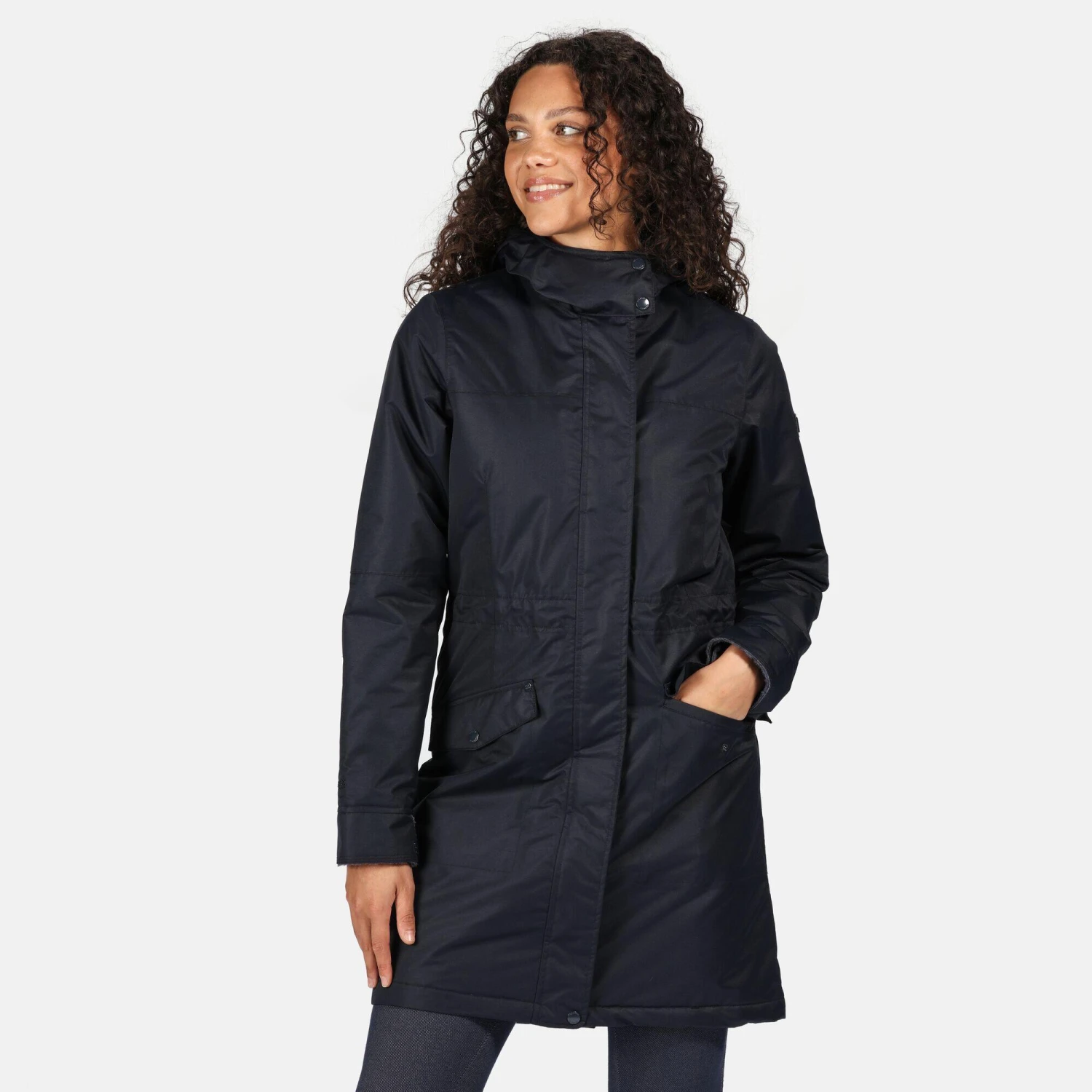 Regatta Womens/Ladies Rimona Hooded Waterproof Jacket (Black) - Image 9