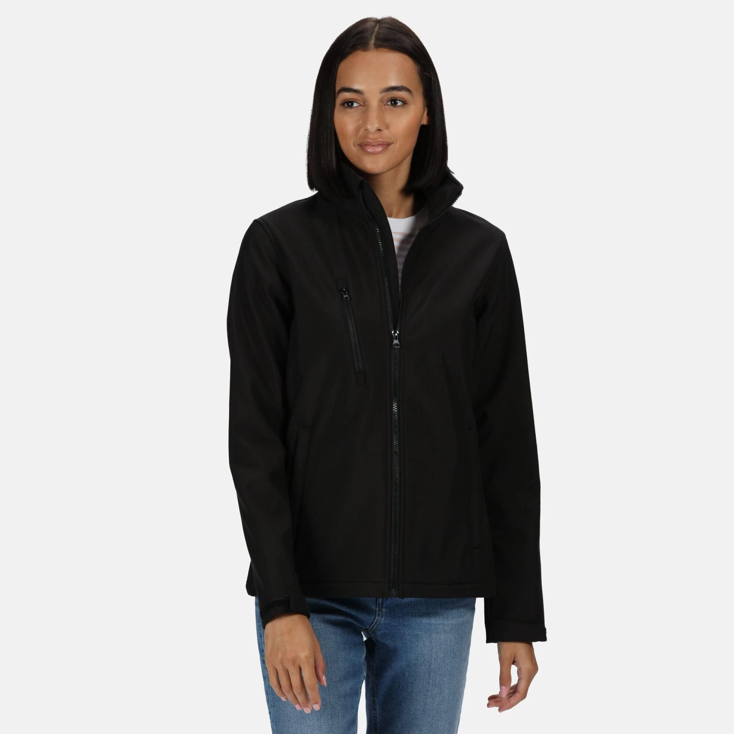 Regatta Womens/Ladies Ablaze 3 Layer Membrane Soft Shell Jacket (Black) - Image 3