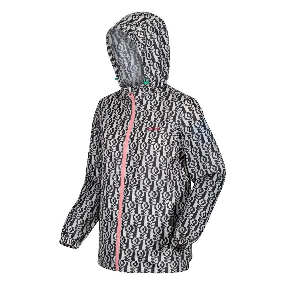 Regatta Womens/Ladies Orla Kiely Stem Print Packaway Waterproof Jacket (Vase Black) - Image 3