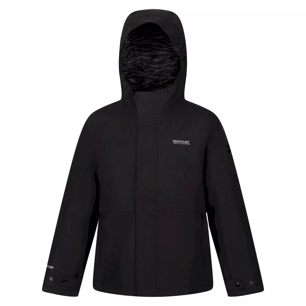 Regatta Childrens/Kids Bambee Waterproof Jacket (Black)
