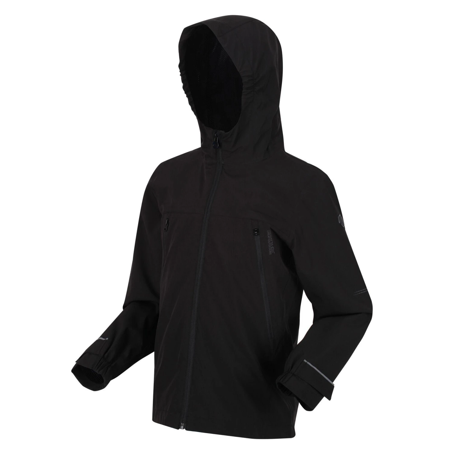 Regatta Childrens/Kids Pulton Waterproof Jacket (Black) - Image 4