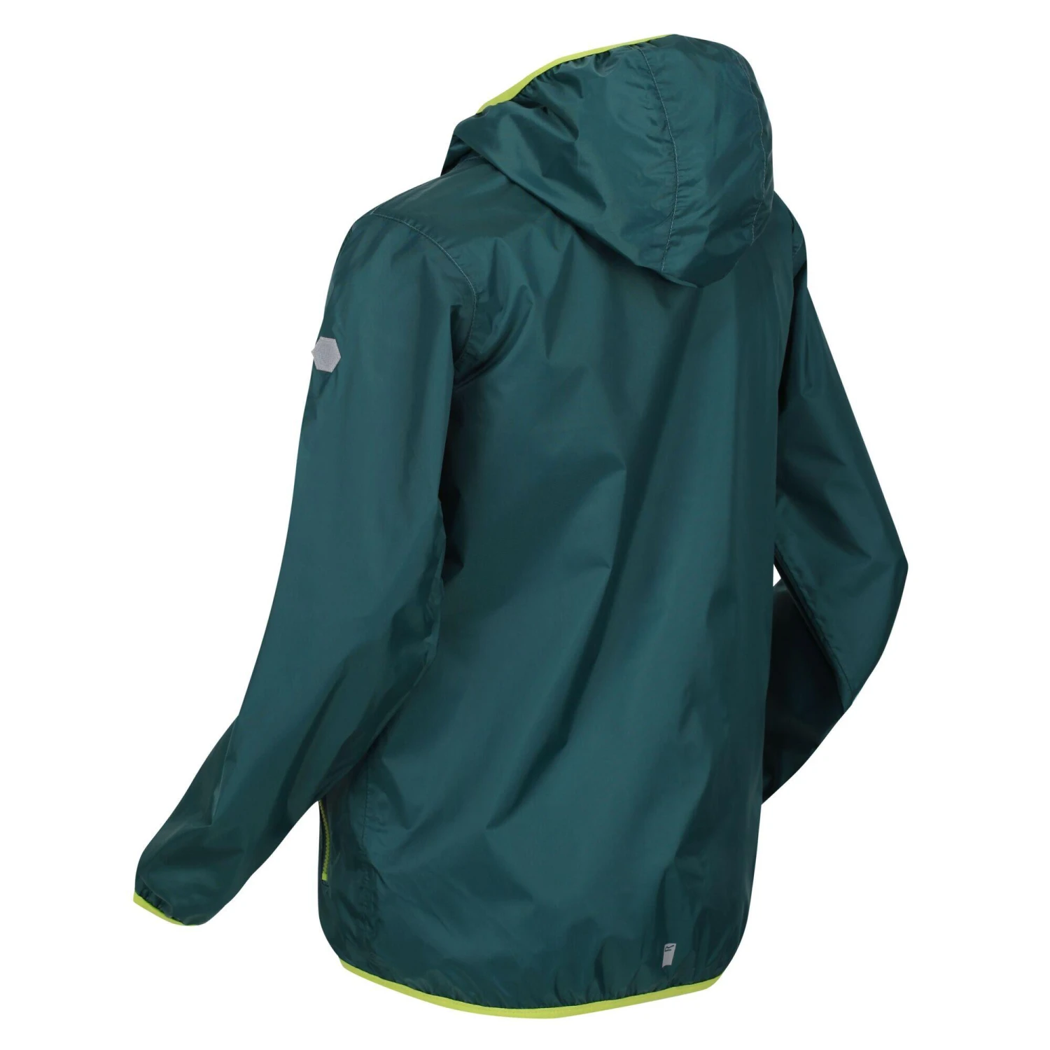Regatta Great Outdoors Childrens/Kids Lever II Packaway Rain Jacket (Pacific Green) - Image 3