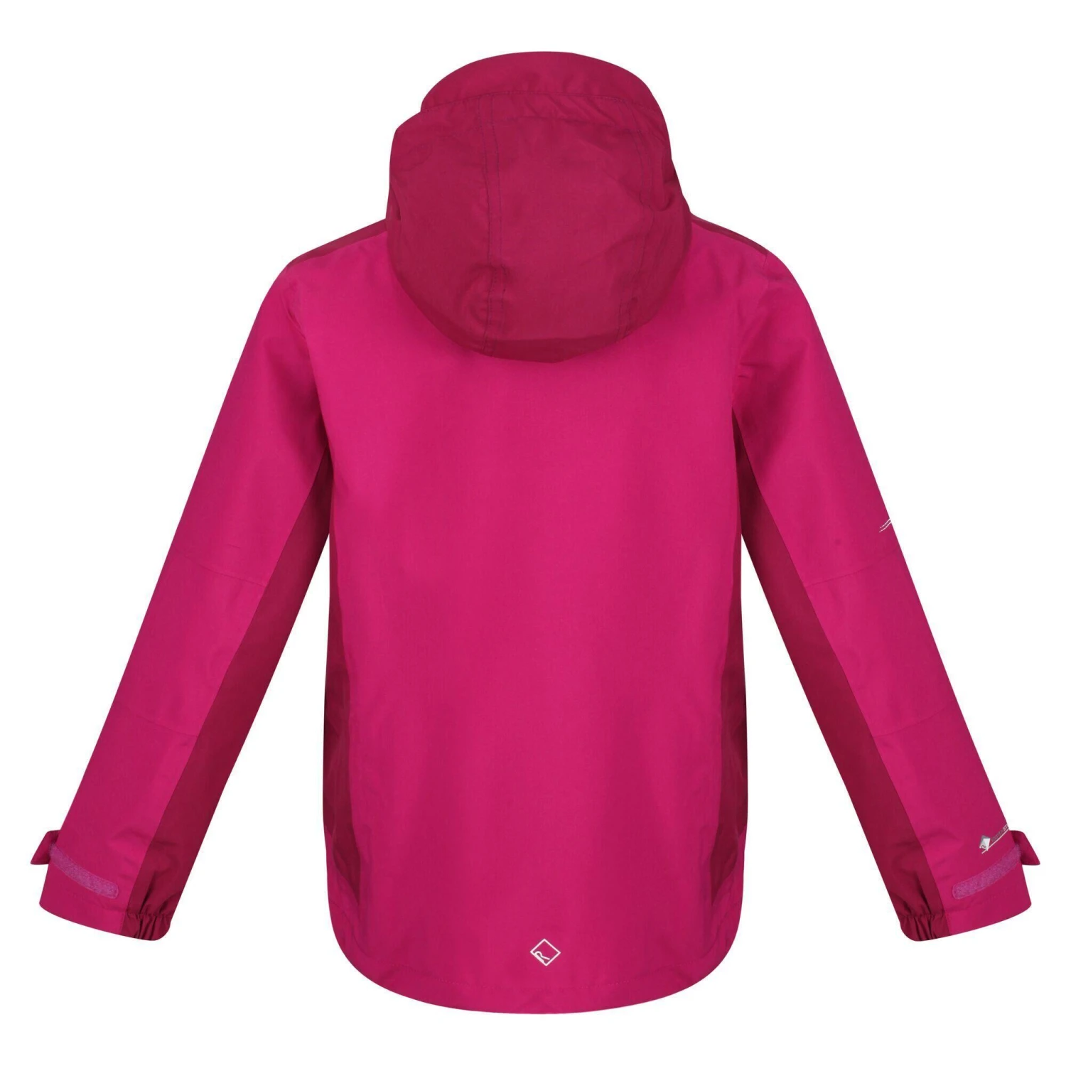 Regatta Childrens/Kids Highton Hooded Waterproof Jacket (Fuchsia/Raspberry) - Image 2