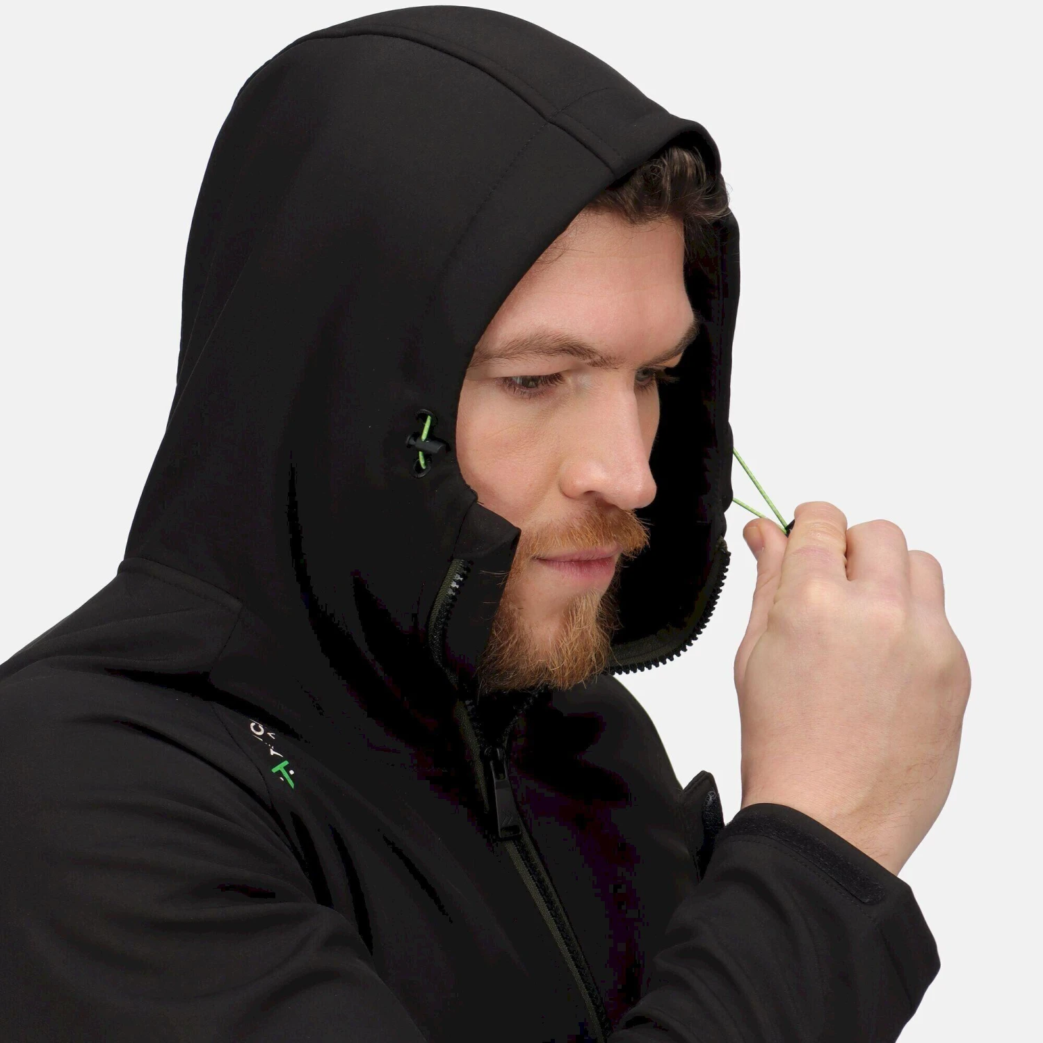 Regatta Mens Surrender Soft Shell Jacket (Iron/Black) - Image 9