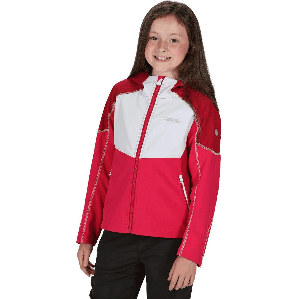 Regatta Childrens/Kids Acidity IV Reflective Hooded Softshell Jacket (Duchess - Image 4