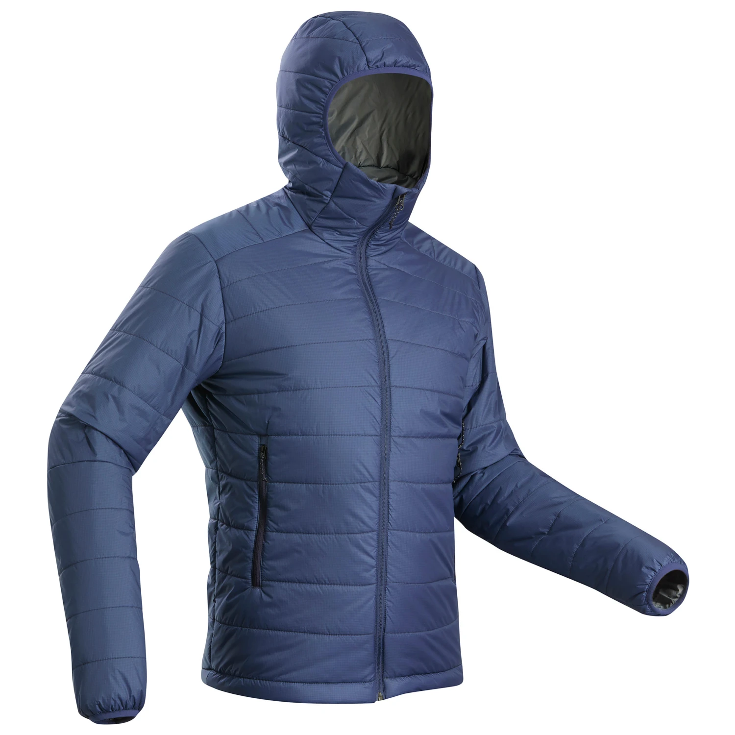 Men's Synthetic Mountain Trekking Hooded Padded Jacket - MT100 - Image 9