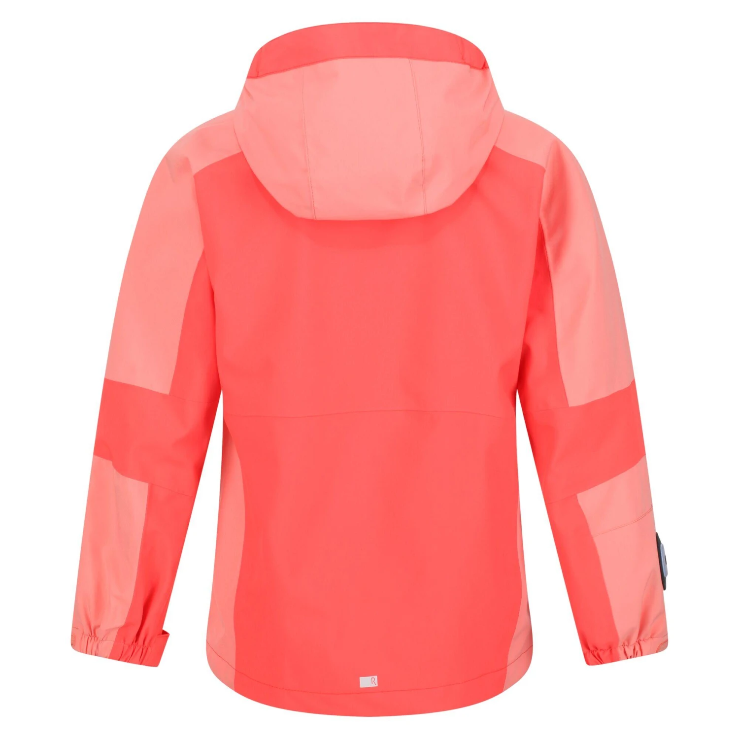 Regatta Childrens/Kids Rayz Waterproof Jacket (Neon Peach/Fusion Coral) - Image 2