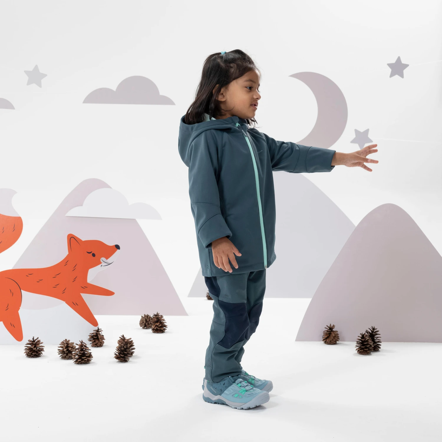 Quechua Kids’ Softshell Hiking Jacket MH550 2-6 Years - Image 12