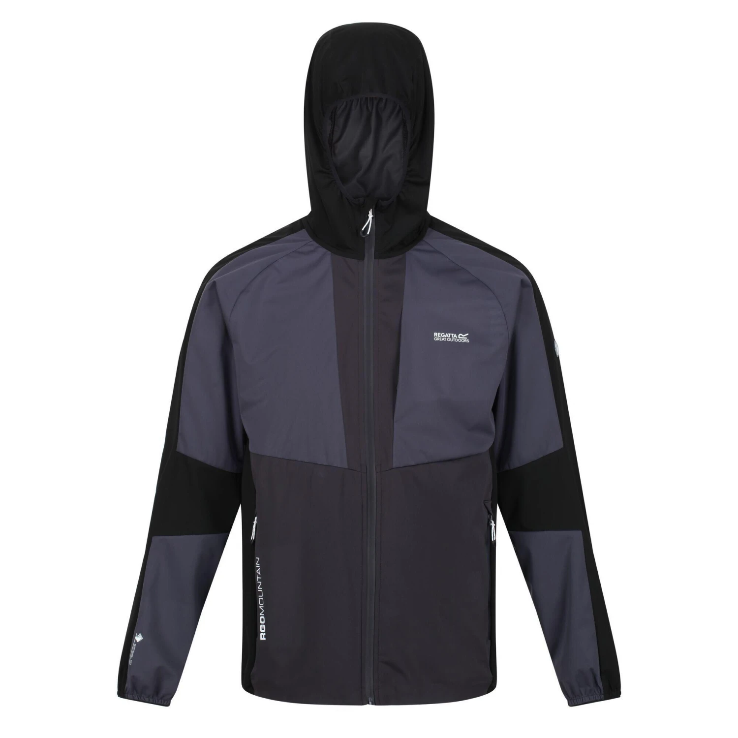 Regatta Mens Tarvos V Soft Shell Jacket (Moonlight Denim/Dynasty Blue) - Image 6