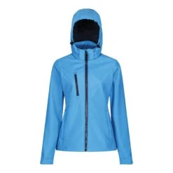 Regatta Womens/Ladies Venturer 3 Layer Membrane Soft Shell Jacket (French Blue/Navy)