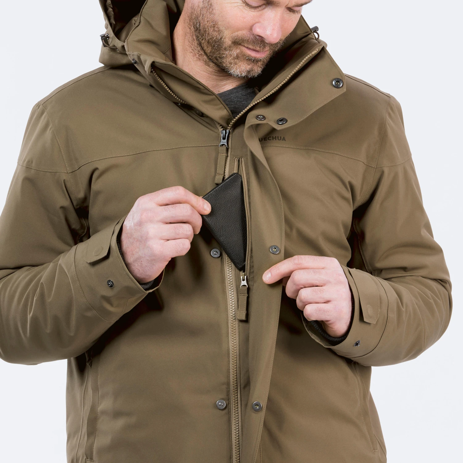 Quechua MEN'S HIKING WATERPROOF WINTER PARKA - SH500 - Image 6