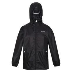 Regatta Childrens/Kids Bagley Packaway Waterproof Jacket (Black)