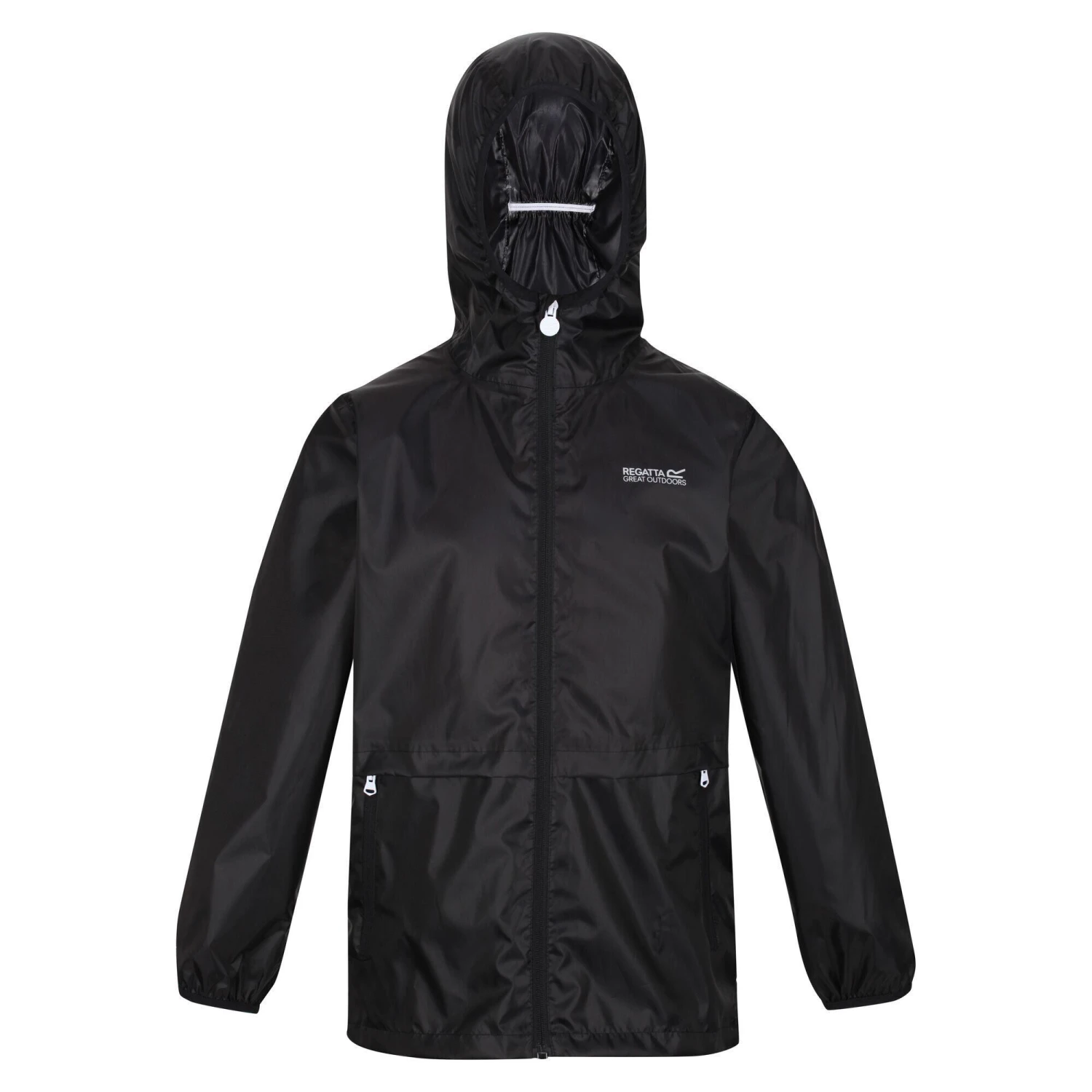 Regatta Childrens/Kids Bagley Packaway Waterproof Jacket (Black)