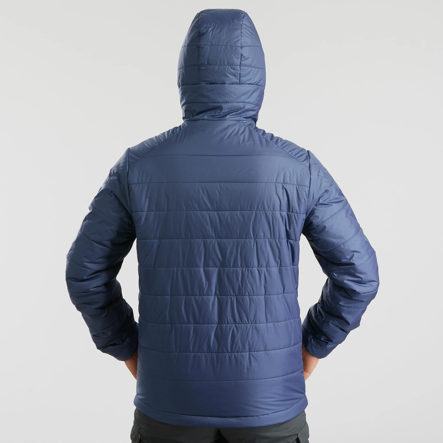 Men's Synthetic Mountain Trekking Hooded Padded Jacket - MT100 - Image 12