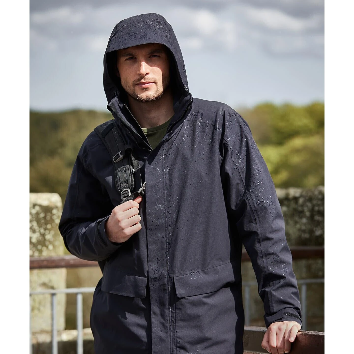 Craghoppers Mens Expert Kiwi Pro Stretch 3 In 1 Waterproof Jacket (Black) - Image 4