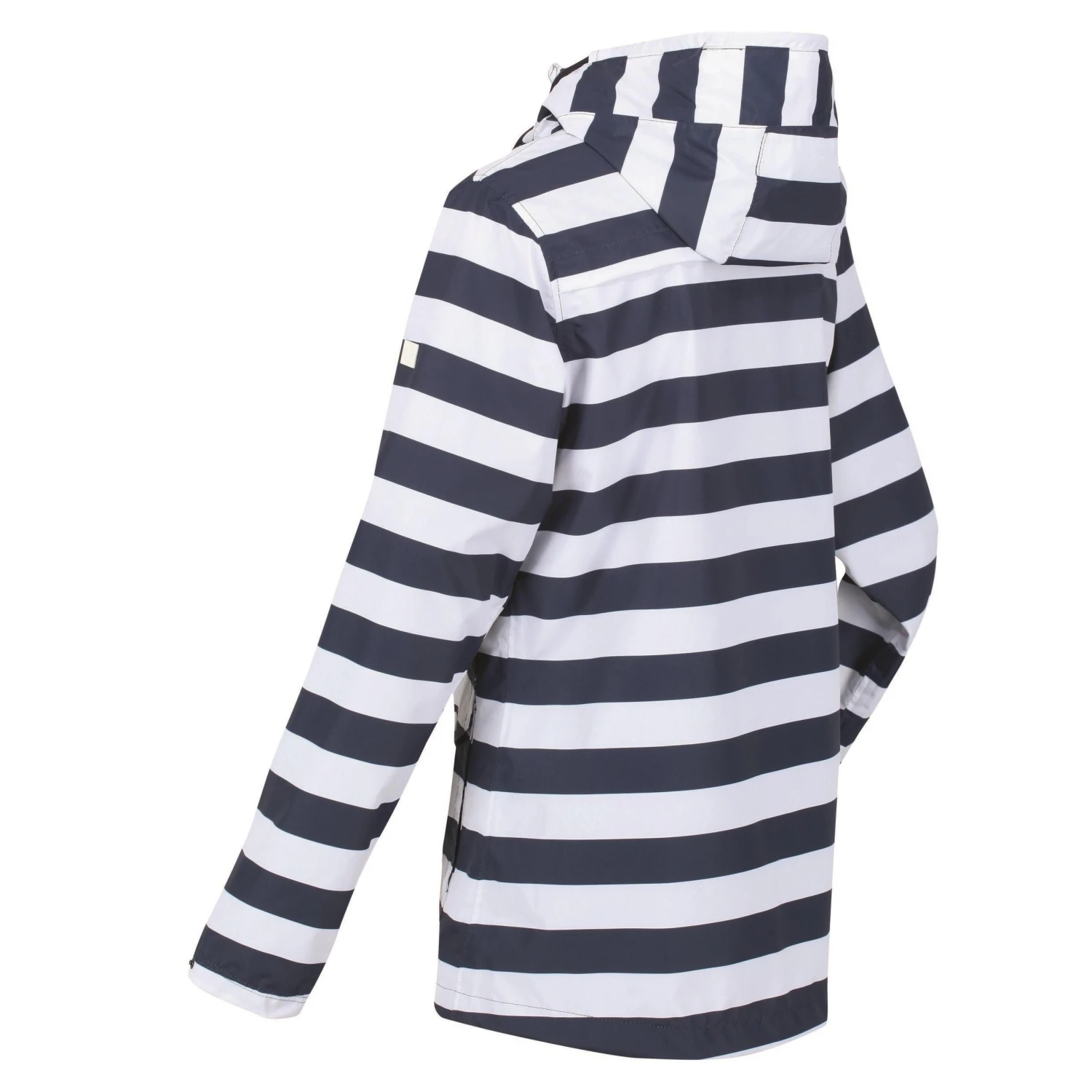 Regatta Womens/Ladies Bayarma Striped Lightweight Waterproof Jacket (Navy/White) - Image 3