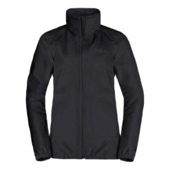 Jack Wolfskin Stormy Point 2L Womens Rain Jacket Black