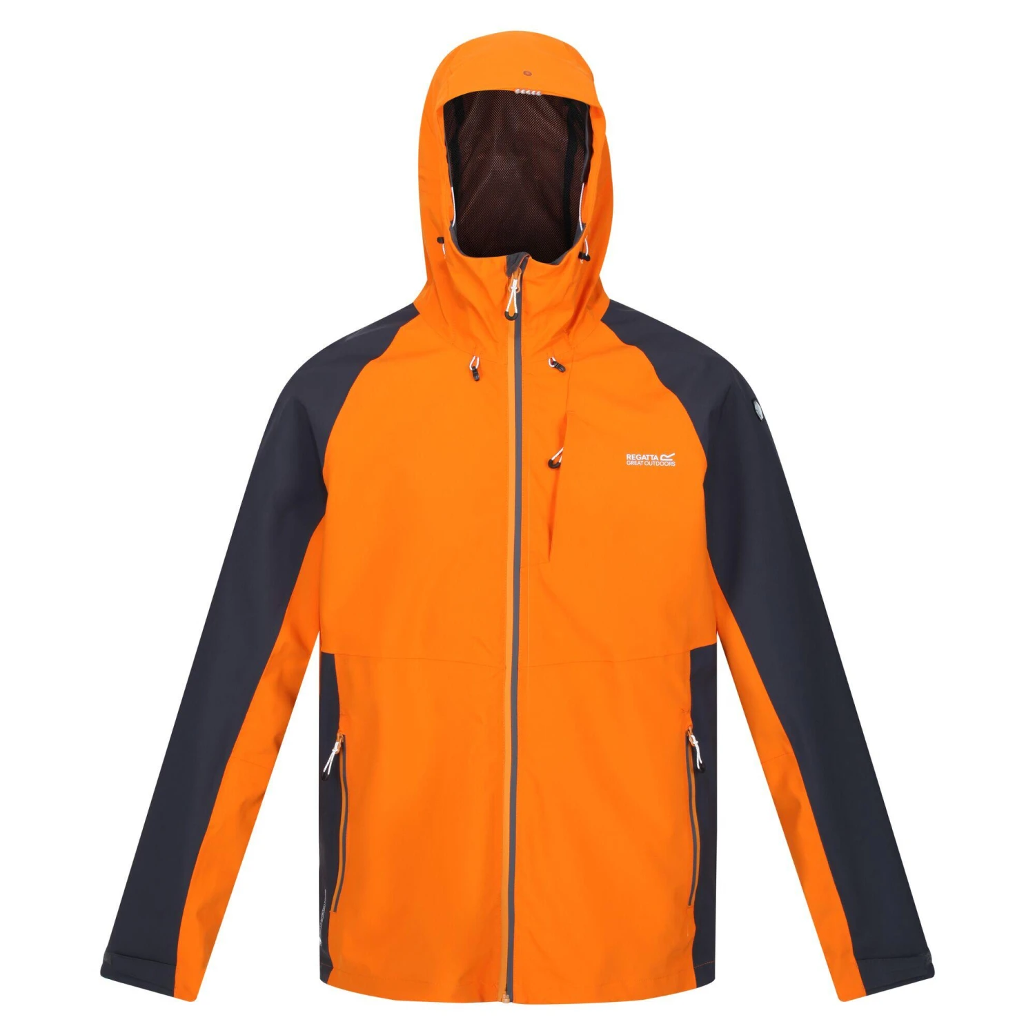 Regatta Mens Britedale Colour Block Waterproof Jacket (Fox/India Grey)