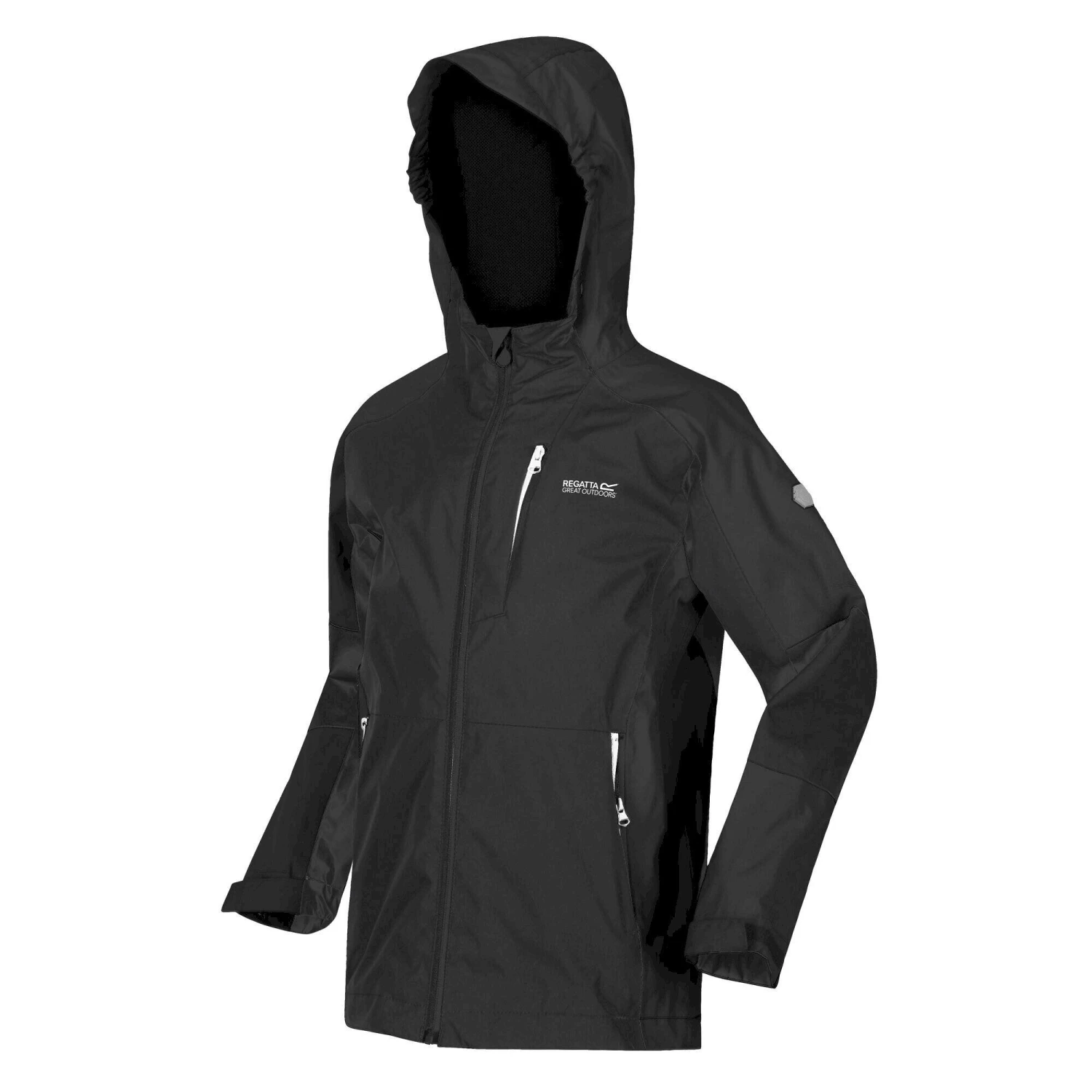 Regatta Childrens/Kids Calderdale II Waterproof Jacket (Black) - Image 3