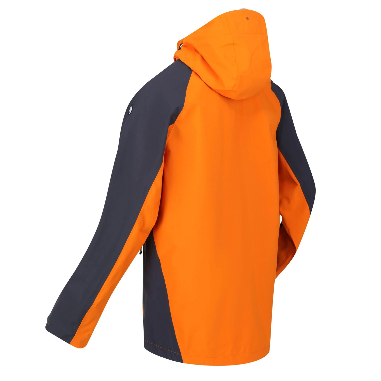 Regatta Mens Britedale Colour Block Waterproof Jacket (Fox/India Grey) - Image 3