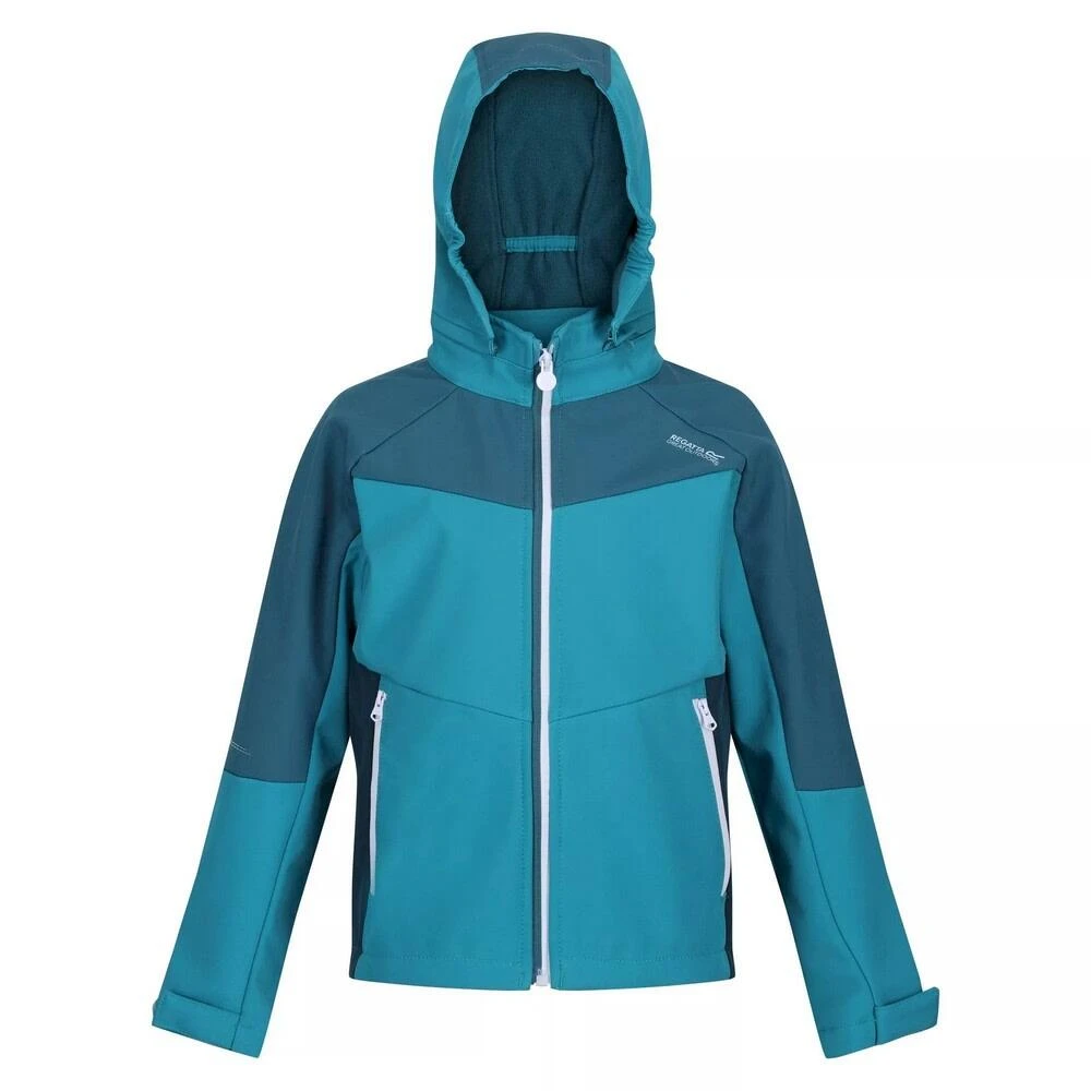 Regatta Childrens/Kids Eastcott II Soft Shell Jacket (Sky Diver Blue/Admiral Blue) - Image 5