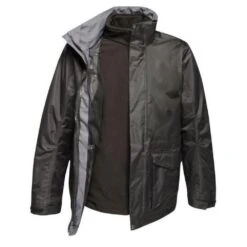 Regatta Mens Benson III Hooded Jacket (Traffic Black)