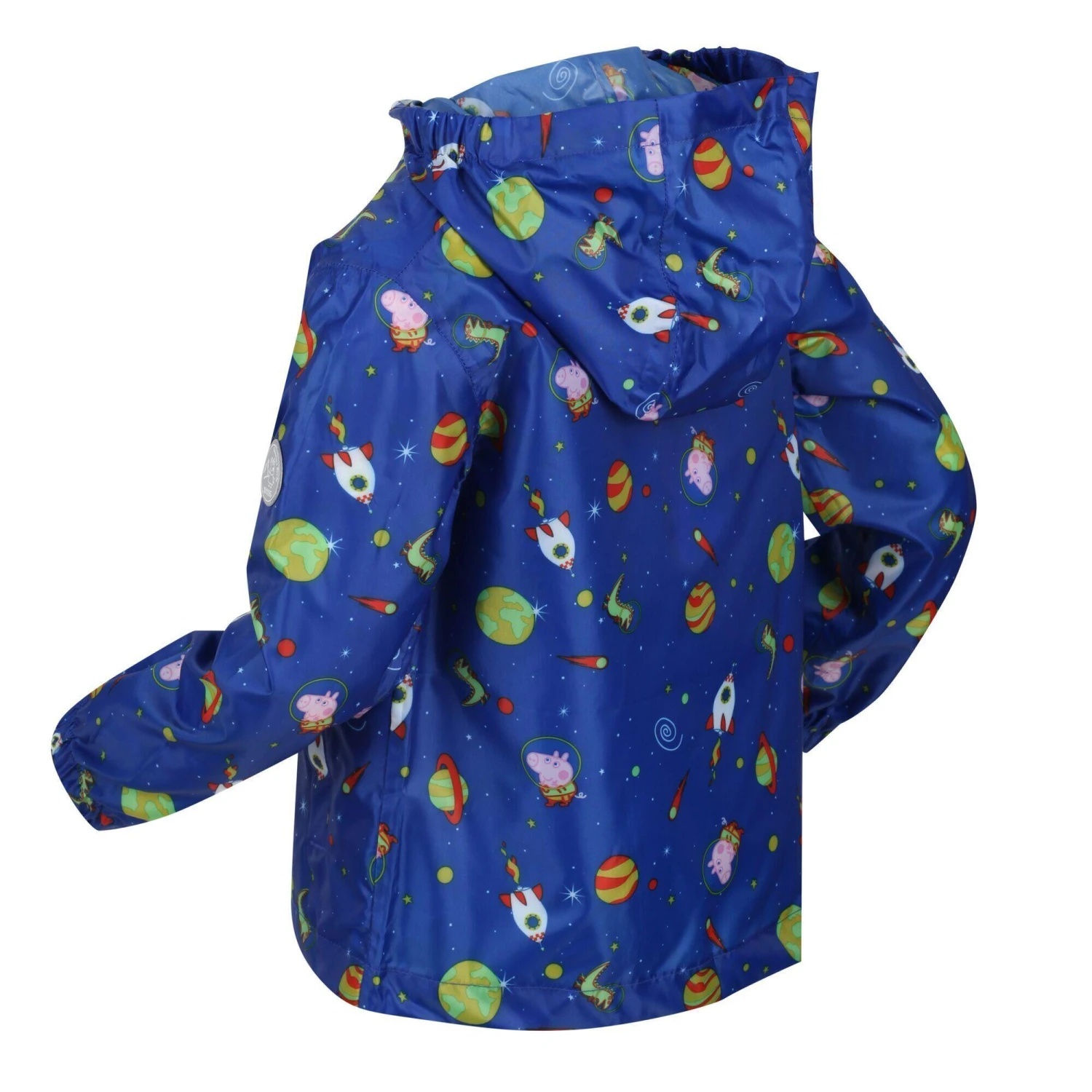 Regatta Childrens/Kids Peppa Pig Cosmic Packaway Raincoat (Surf Spray) - Image 3