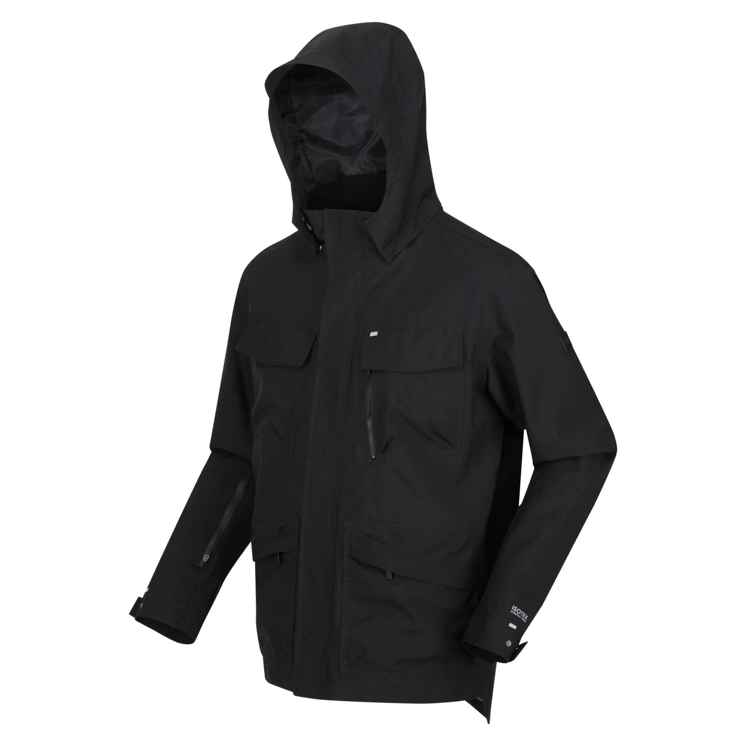 Regatta Mens Makai Waterproof Jacket (Black) - Image 3