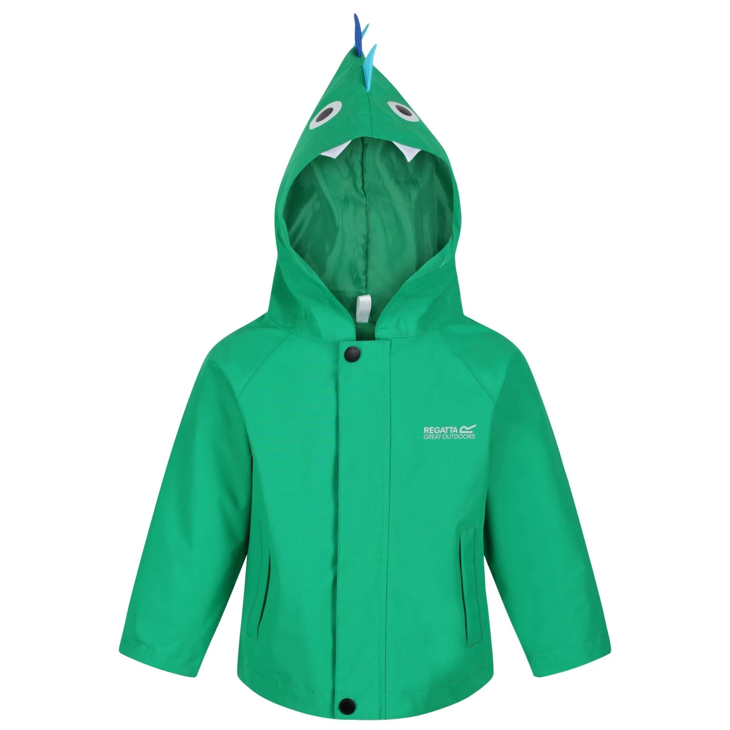 Regatta Childrens/Kids Dinosaur Waterproof Jacket (Green)
