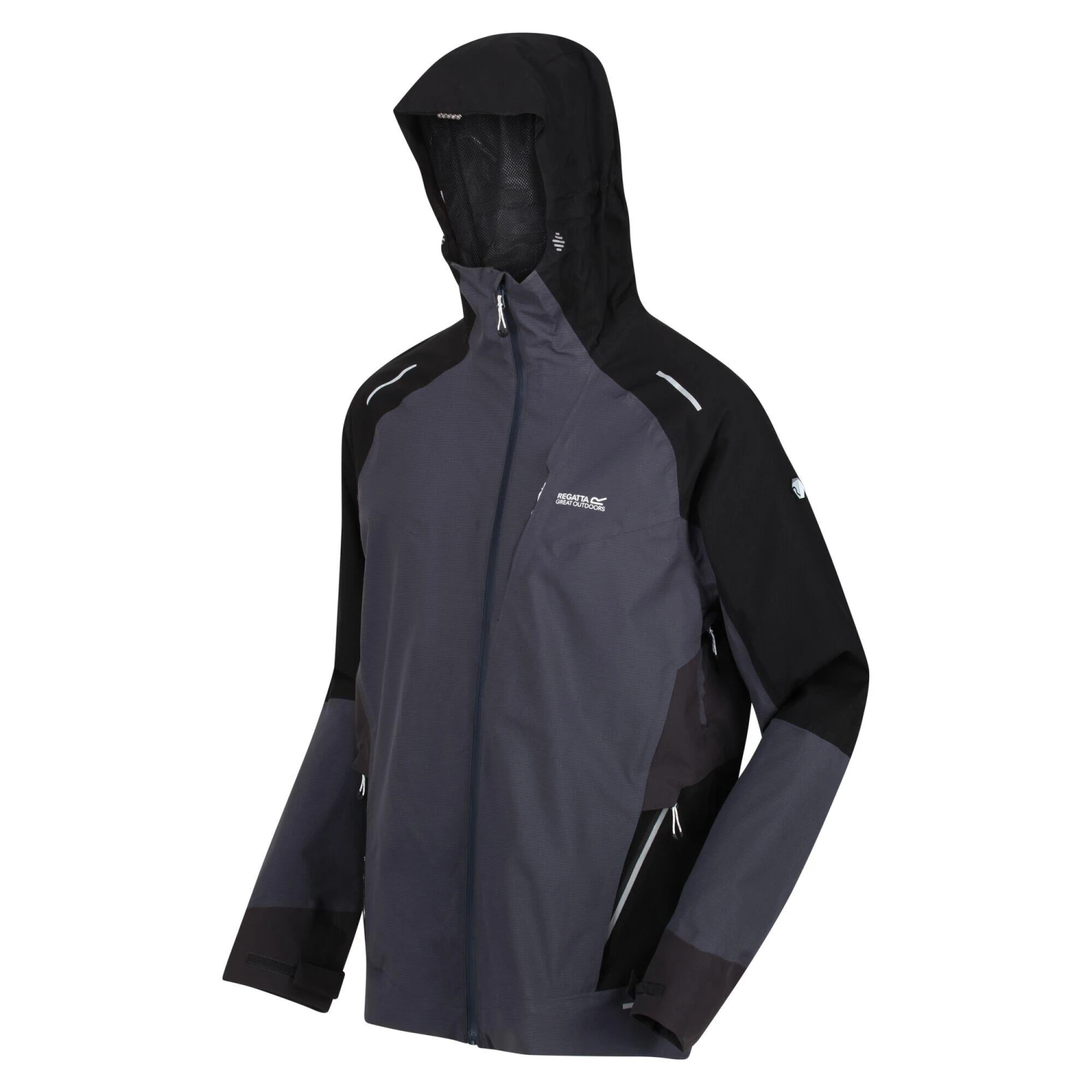 Regatta Mens Highton Pro Waterproof Jacket (Bright Kiwi/Pacific Green) - Image 9
