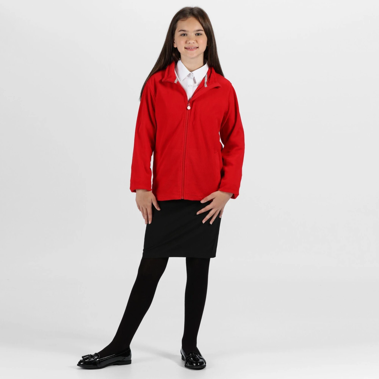 Regatta Childrens/Kids Brigade II Micro Fleece Jacket (Black) - Image 9
