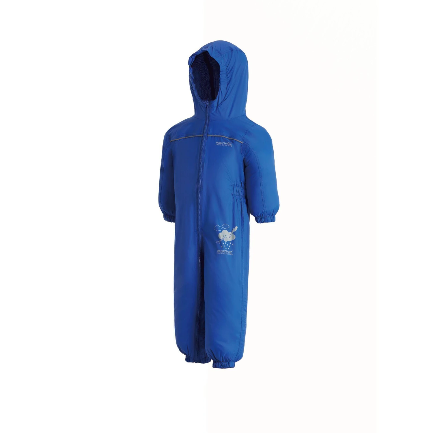 Regatta Great Outdoors Childrens Toddlers Puddle IV Waterproof Rainsuit (Pepper) - Image 9