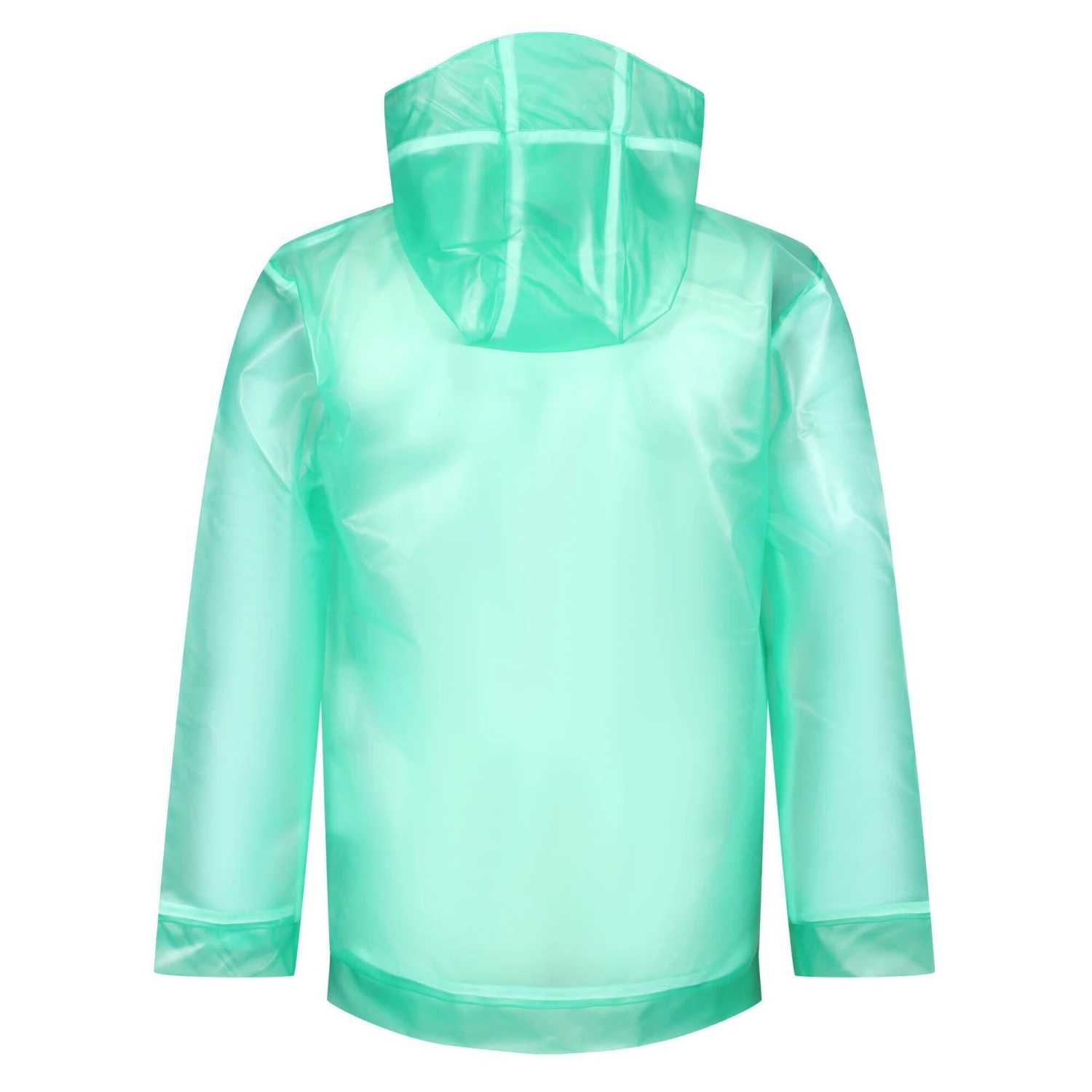 Regatta Childrens/Kids Hallow Transparent Hooded Waterproof Jacket (Ice Green) - Image 2