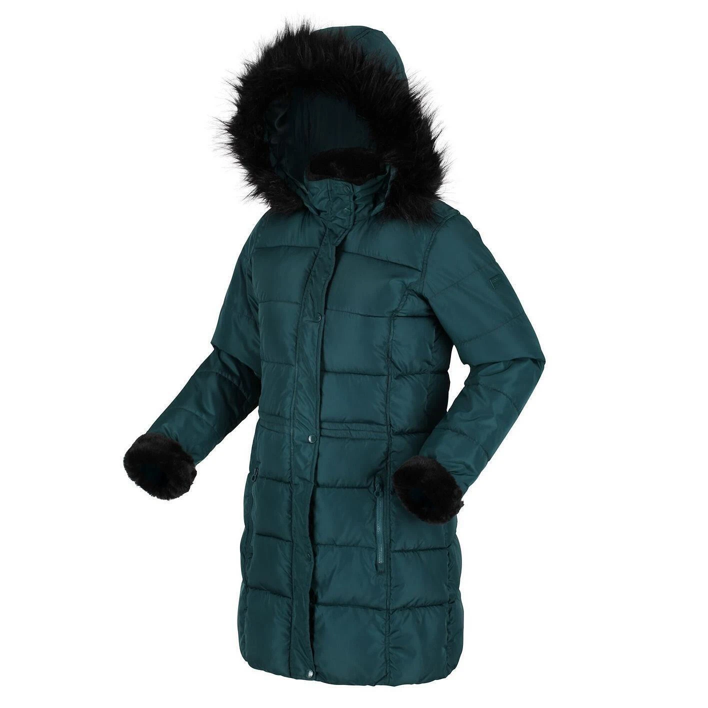 Regatta Womens/Ladies Della Insulated Parka (Evergreen) - Image 4
