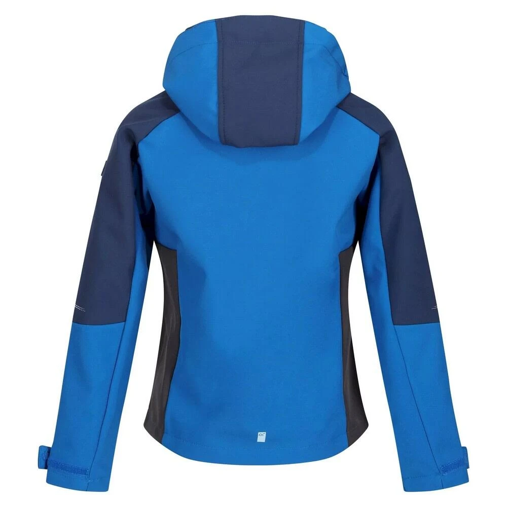 Regatta Childrens/Kids Eastcott II Soft Shell Jacket (Sky Diver Blue/Admiral Blue) - Image 2
