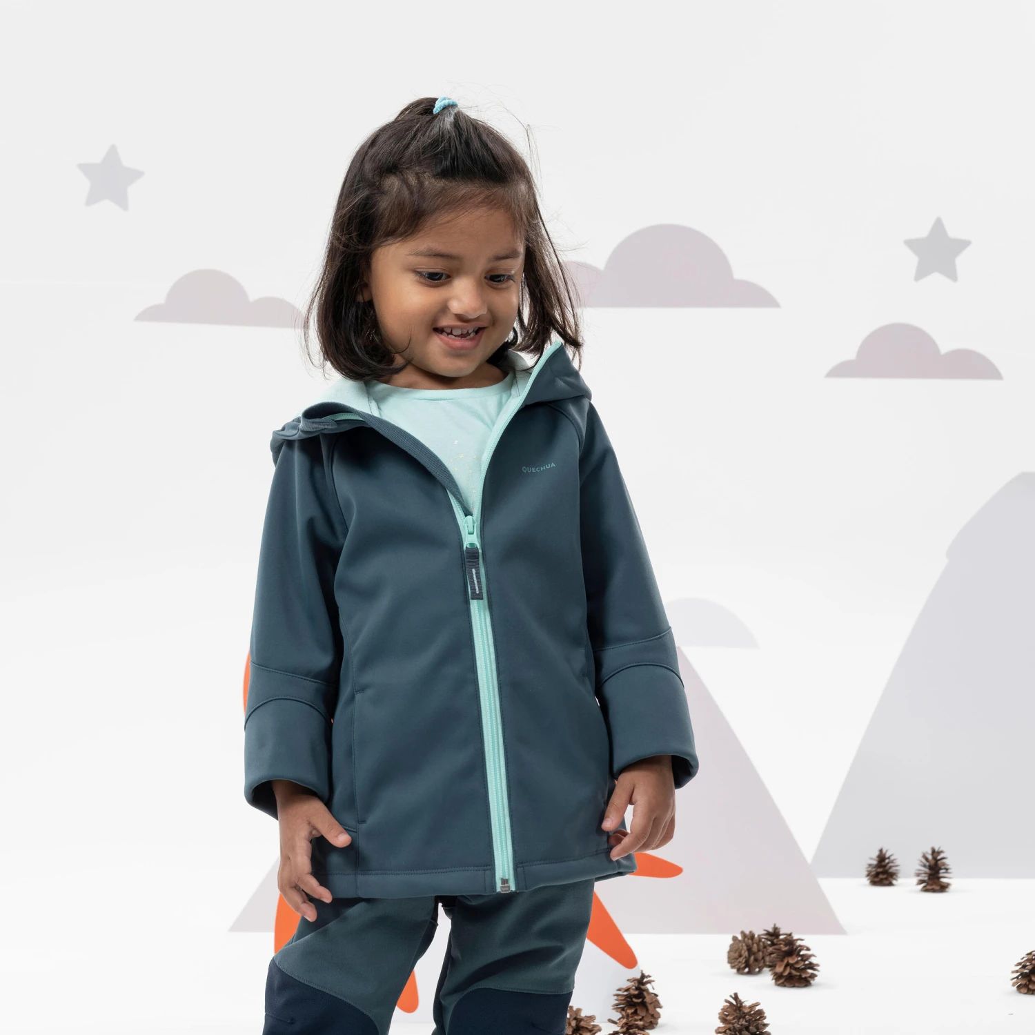 Quechua Kids’ Softshell Hiking Jacket MH550 2-6 Years - Image 13