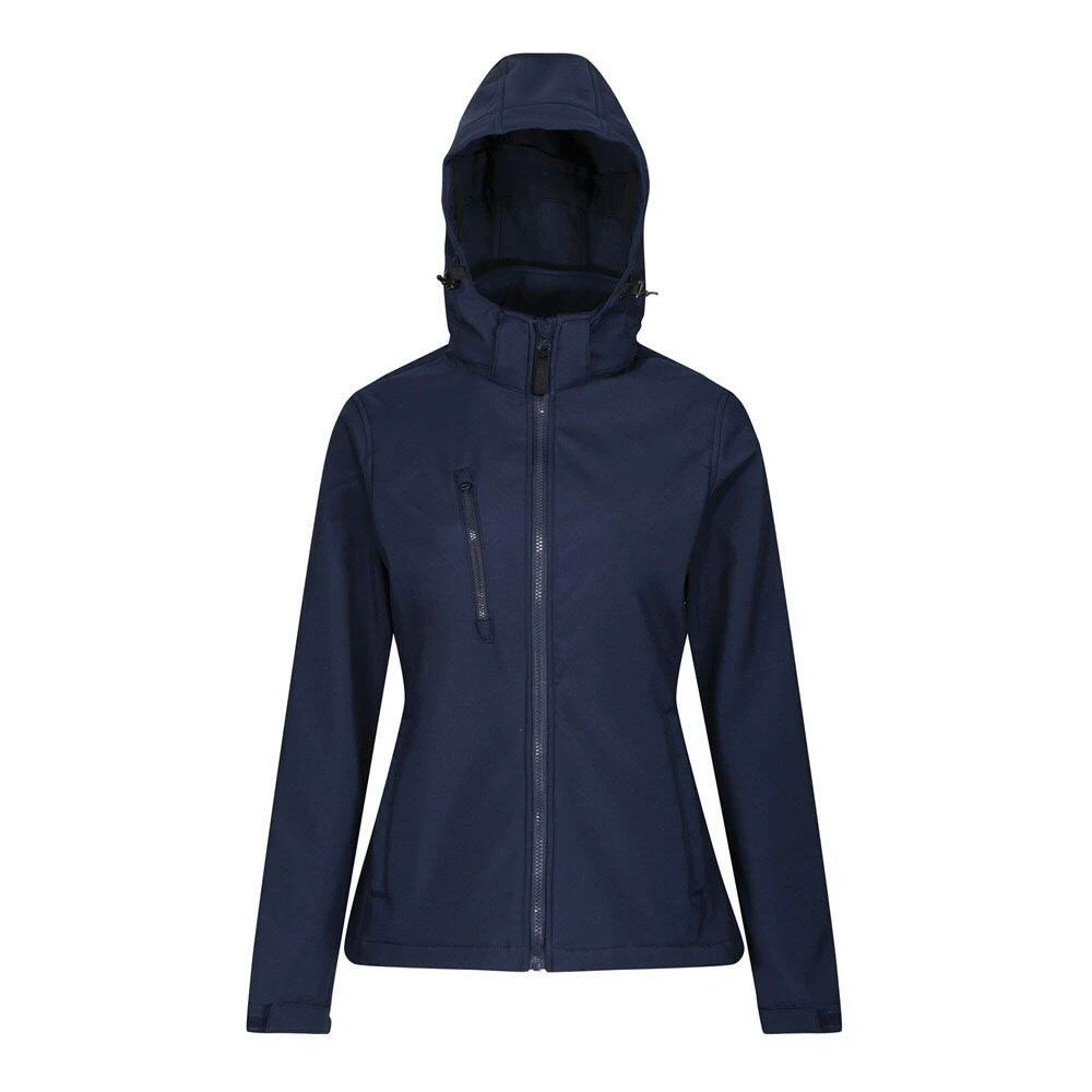 Regatta Womens/Ladies Venturer Hooded Soft Shell Jacket (Black) - Image 9