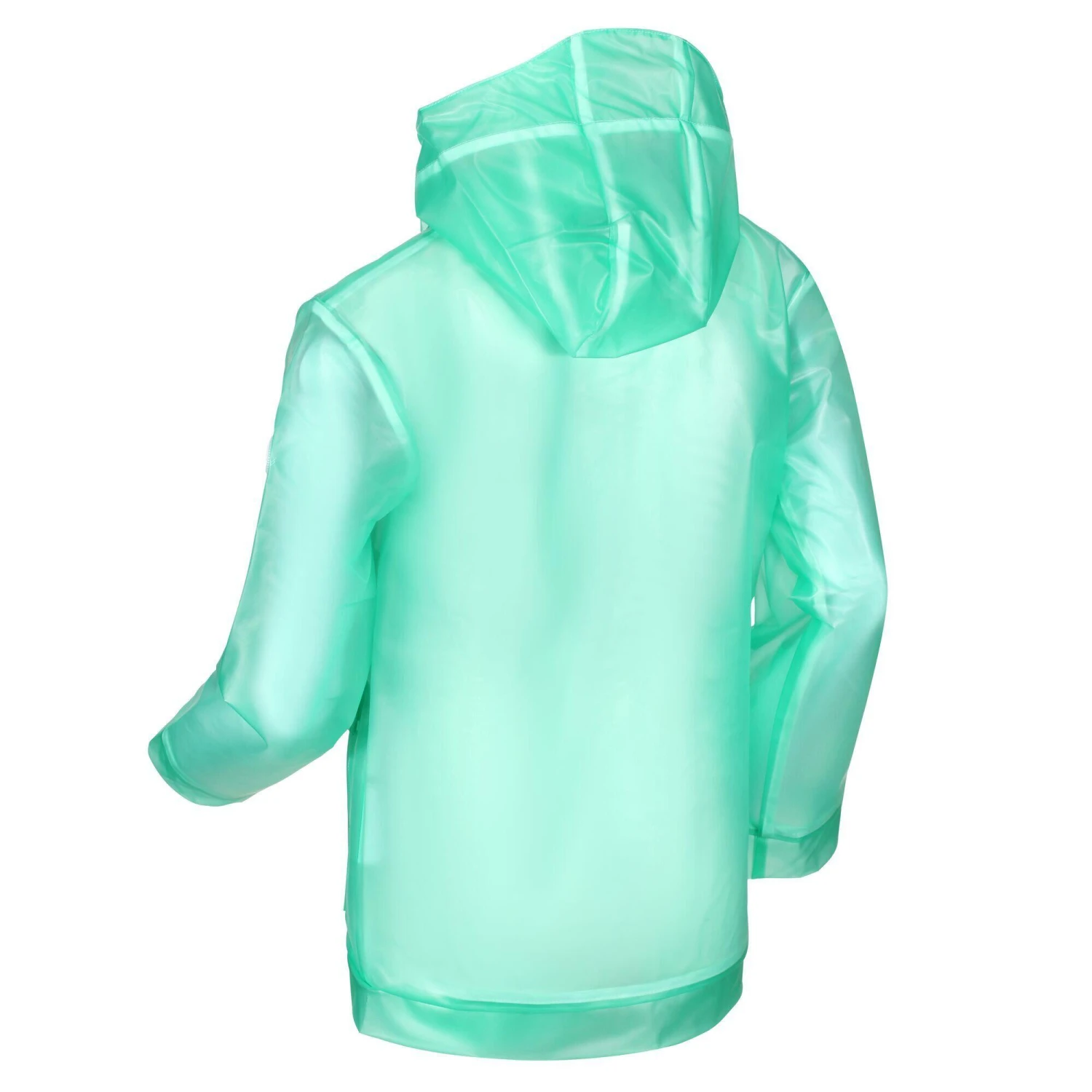 Regatta Childrens/Kids Hallow Transparent Hooded Waterproof Jacket (Ice Green) - Image 3