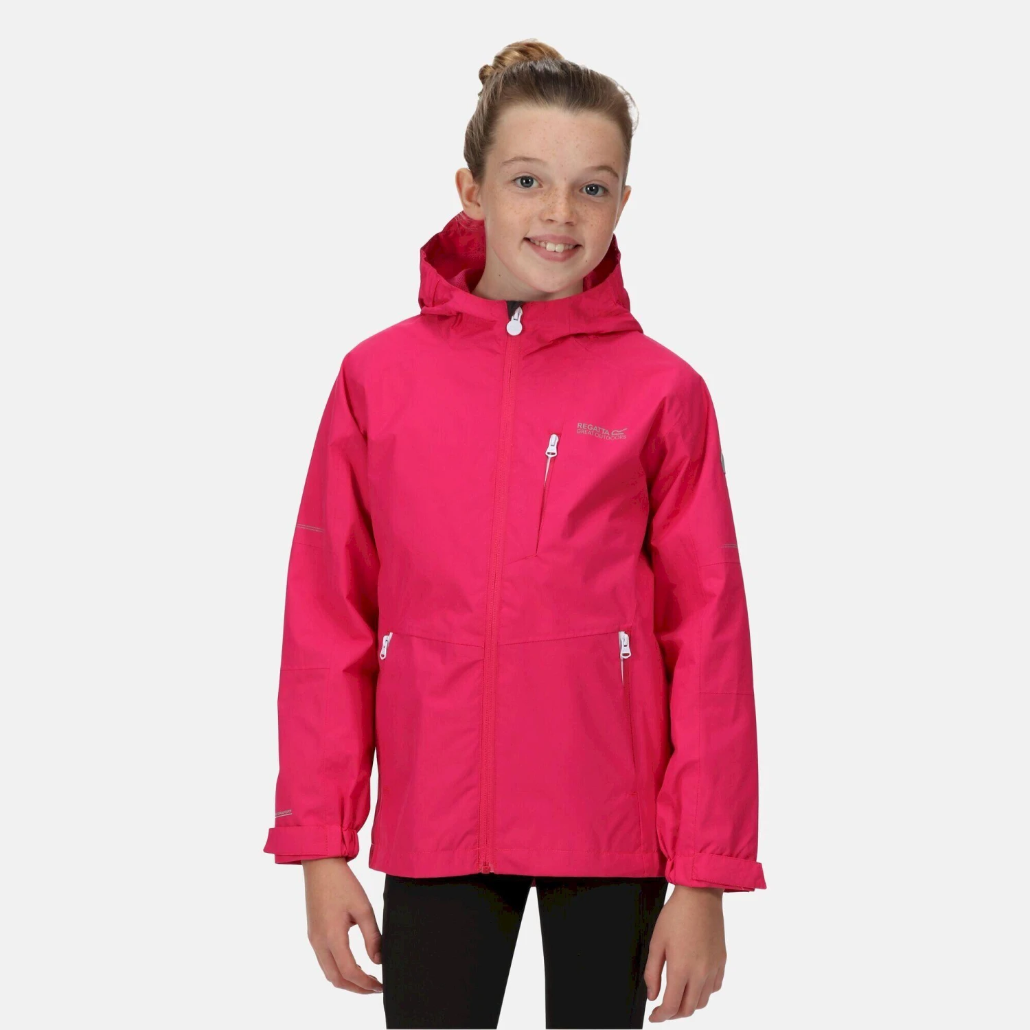 Regatta Childrens/Kids Calderdale II Waterproof Jacket (Black) - Image 8