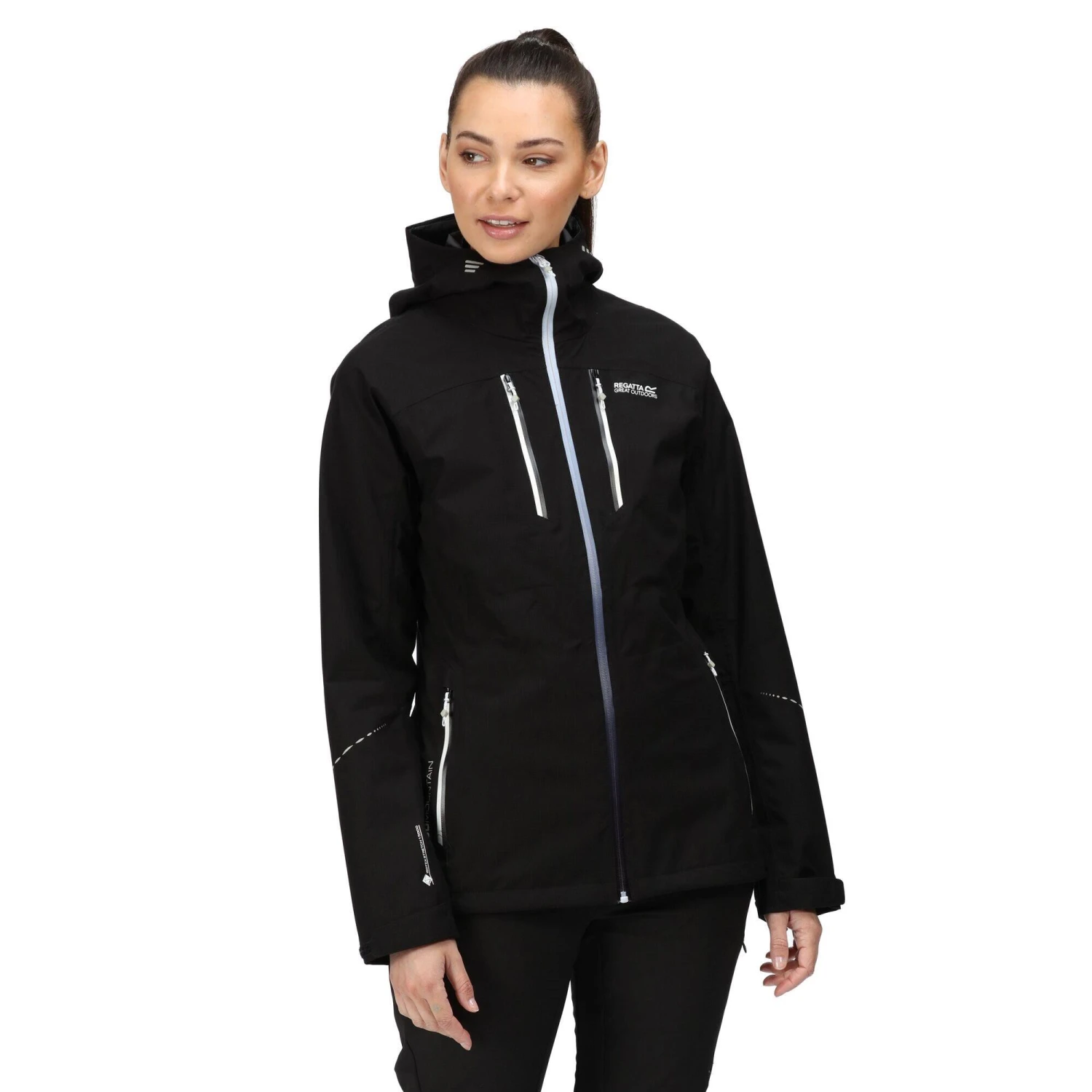 Regatta Womens/Ladies Carletta VI 3 In 1 Waterproof Jacket (Black) - Image 3