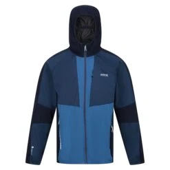 Regatta Mens Tarvos V Soft Shell Jacket (Moonlight Denim/Dynasty Blue)