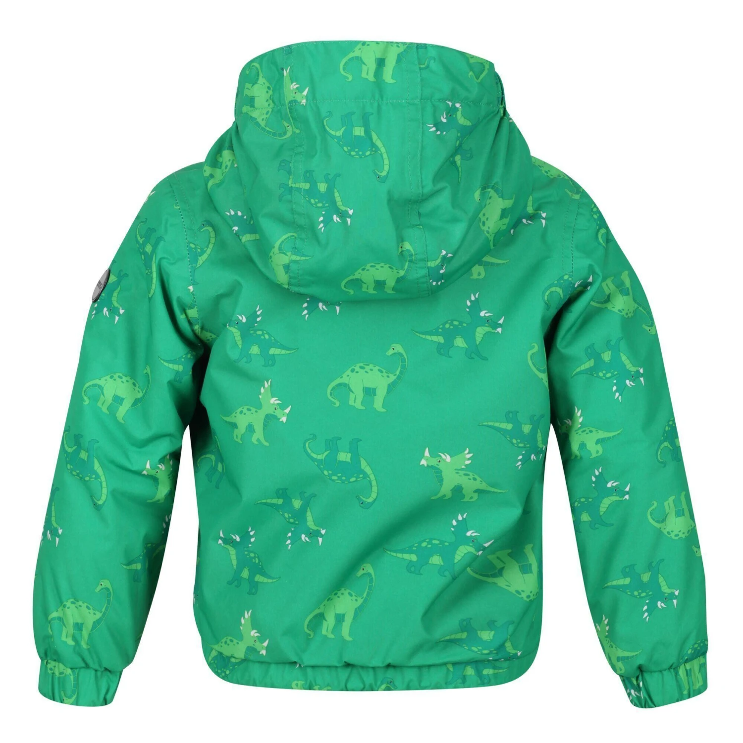 Regatta Childrens/Kids Akiva Dinosaur Insulated Waterproof Jacket (Jellybean Green) - Image 2