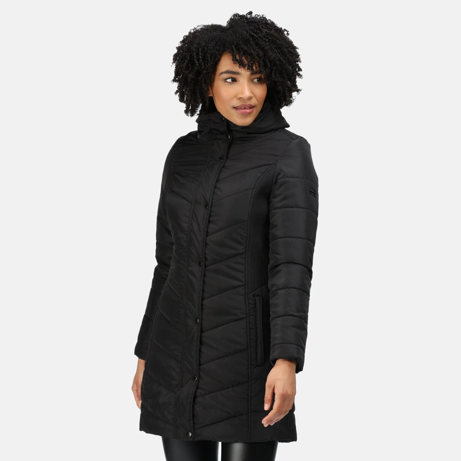 Regatta Womens/Ladies Parthenia Rochelle Humes Insulated Parka (Black) - Image 3