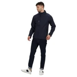 Regatta Mens Apex Soft Shell Jacket (Navy)