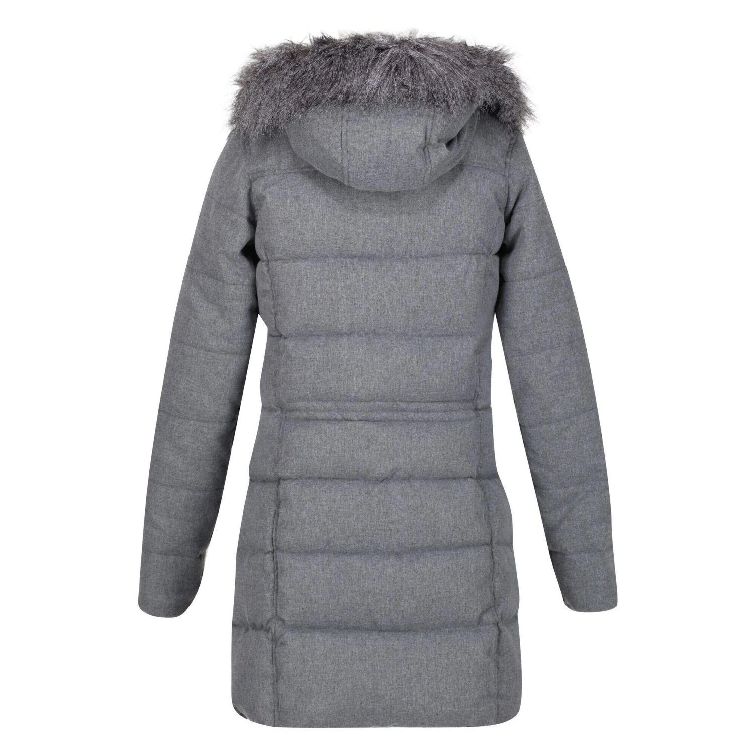 Regatta Womens/Ladies Della Wool Effect Insulated Parka (Cyberspace Marl) - Image 2