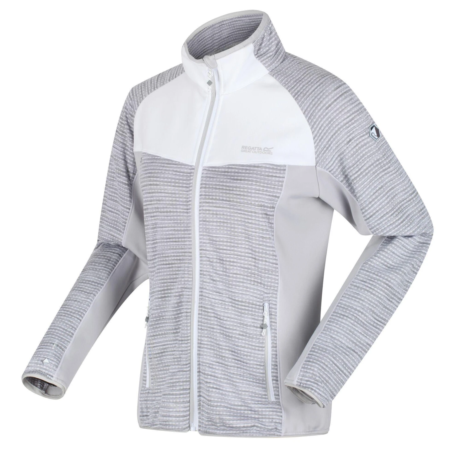 Regatta Womens/Ladies Yare IV Softshell Jacket (White/Cyberspace Marl) - Image 4