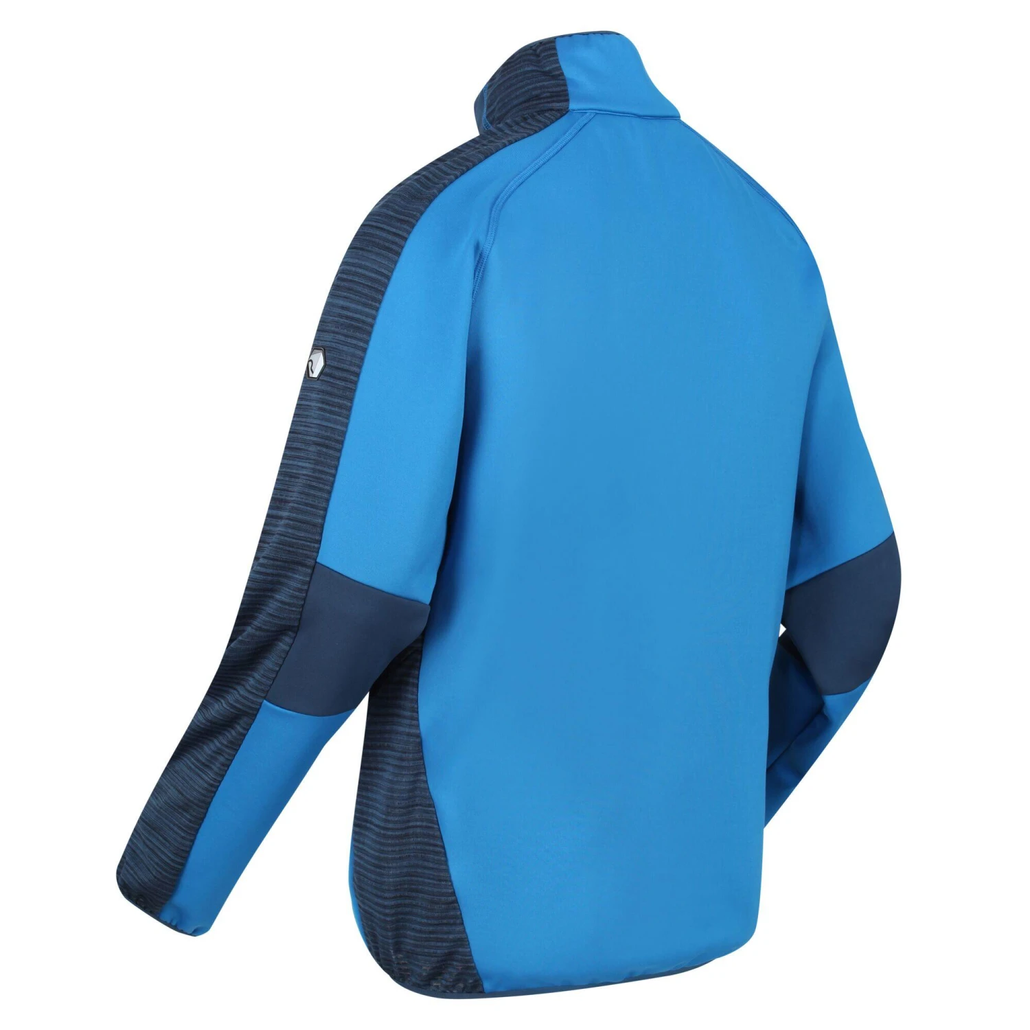 Regatta Mens Yare V Marl Soft Shell Jacket (Moonlight Denim/Imperial Blue) - Image 3