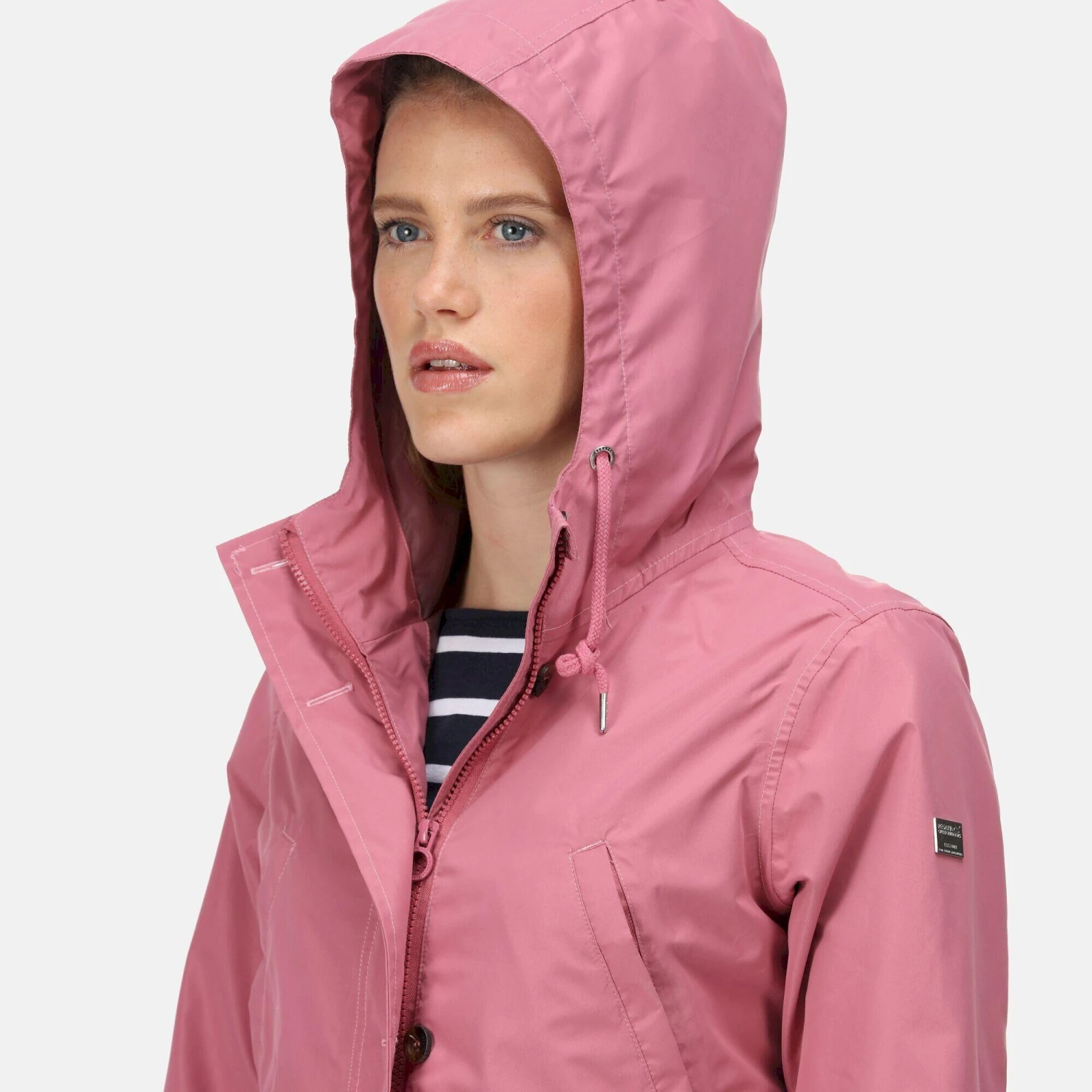 Regatta Womens/Ladies Nahla Waterproof Jacket (Green Fields) - Image 9