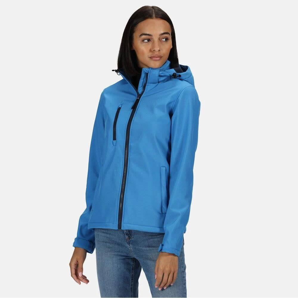 Regatta Womens/Ladies Venturer Hooded Soft Shell Jacket (Black) - Image 20