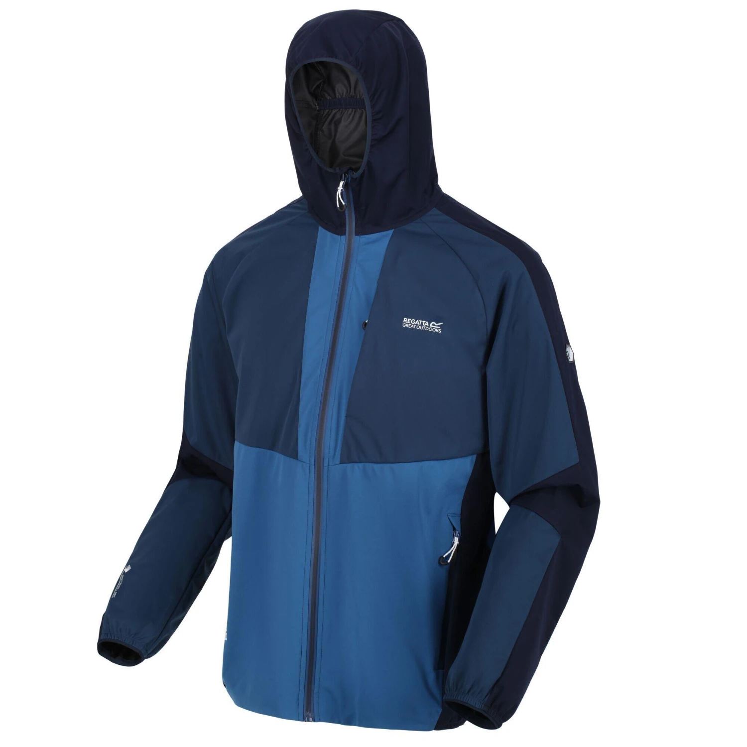 Regatta Mens Tarvos V Soft Shell Jacket (Moonlight Denim/Dynasty Blue) - Image 4
